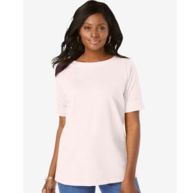 Plus Size Women Random Color Cuff T-Shirt PSW-5837B