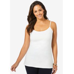 White Cami Top with Adjustable Straps PSW-5812