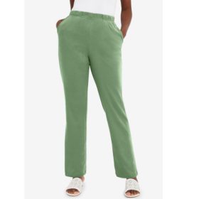 Olive Drab Plus Size Women Soft Ease Pant PSW-6018