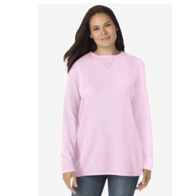 Pink Plus Size Women Thermal Shirt PSW-6051
