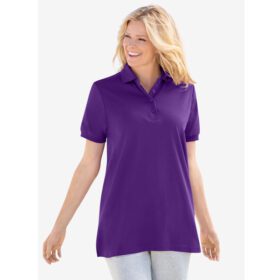 Radiant Purple Elbow Sleeve Polo Shirt PSW-6179