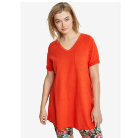 Spice Red V Neck A Line Tunic PSW-6348