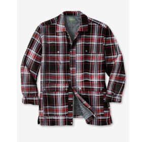 Black Plaid Renegade Shirt Zipper Jacket PSM-6579
