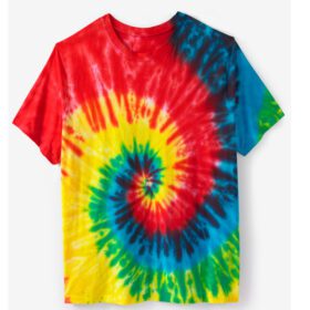 Neon Tie Dye Big & Tall Crewneck T-Shirt PSM-6419