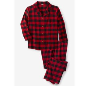 Red Buffalo Plaid Flannel Pajama Set PSM-6407B