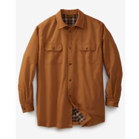 Cedar Flannel-Lined Twill Shirt Jacket PSM-6626