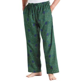 Green Golf Cotton Flannel Pajama Pants PSM-6770