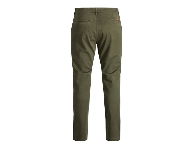 Green Cotton Slim Fit Chino Pants PSM-6782 | Plus Size Clothing in Pakistan