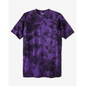 Purple Marble Big & Tall Crewneck T-Shirt PSM-6850