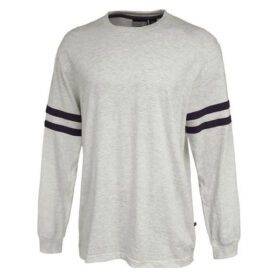 Heather Grey Striped Long Sleeve T-Shirt PSM-6989