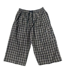 Pack Of 2 Cotton Mulitcolor Check 3 Qtr Cargo Shorts PSM-7099