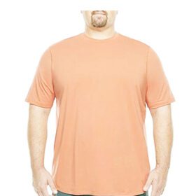 Heather Orange Big & Tall Size Crewneck T-Shirt PSM-7079