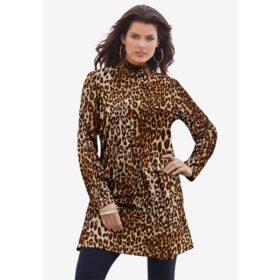 Brown Classic Mockneck Ultimate Tunic PSW-7270