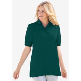 Emerald Green Short Sleeve Polo T-Shirt PSW-7243