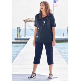 Mariner Navy Falling Stars & Shine T-Shirt PSW-7266