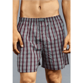 Multicolor Plaid Cotton Boxer Shorts PSM-7284