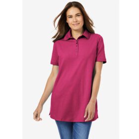 Raspberry Sorbet Short Sleeve Polo T-Shirt PSW-7238