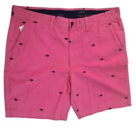 Saltwater Red All Over Print Cotton B Grade Shorts PSM-7377B