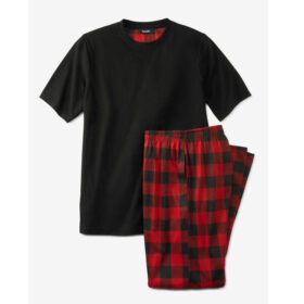 Red Buffalo Check Jersey Knit Pajama Set PSM-7343