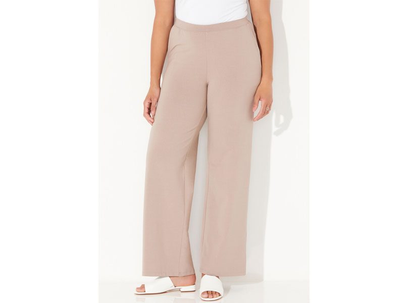 Cappuccino Plus Size Women Wide Leg Pant PSW-7495 | Plus Size Clothing ...