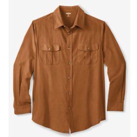 Ginger Solid Double-Brushed Flannel Shirt PSM-7608