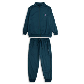 Teal Polyester Fleece Winter Tracksuit PSM-7650