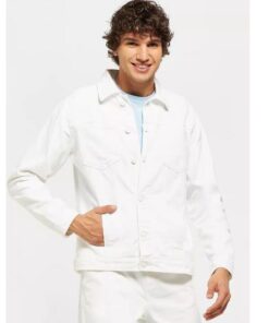 White Denim Jacket for Men