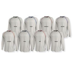 Vintage White Heather Raglan Striped Long Sleeve T-Shirt PSM-7771