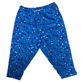 Blue Stars Printed Knit Sleep Capri PSW-7815