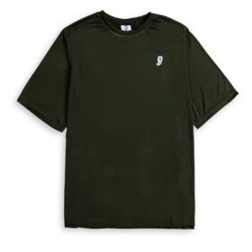 Olive Green Polyester Plus Size T-Shirt PSM-7774