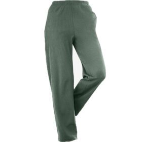 Olive Green Knit Ribbed Plus Size B Grade Trouser PSM-7778B
