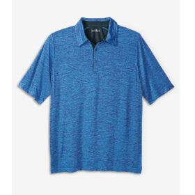 Blue Marl Moisture Wicking Polo Shirt PSM-8064