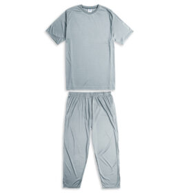 Grey Polyester Plus Size Sportswear B Grade Tracksuit PSM-7857B