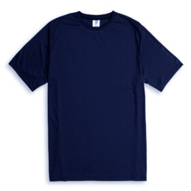 Navy Blue Polyester Plus Size T-Shirt PSM-7991