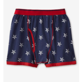 Navy Stars Patterned Boxer Briefs PSM-7999