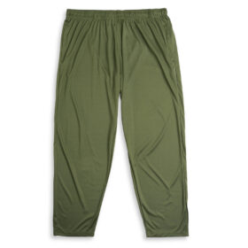 Olive Green Polyester Plus Size Trouser PSM-7989