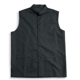 Plus Size Charcoal Suiting Fabric Waistcoat PSM-7996