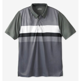 Steel Colorblock Moisture Wicking Polo Shirt PSM-8063