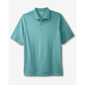 Blue Green Shrink Less Pique Polo Shirt PSM-8077