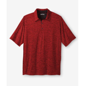 Blaze Red Marl Moisture Wicking Polo Shirt PSM-8252