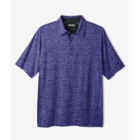 Bright Purple Marl Moisture Wicking Polo Shirt PSM-8253