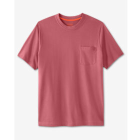 Dark Salmon Big & Tall Size Pocket Crewneck T-Shirt PSM-8243