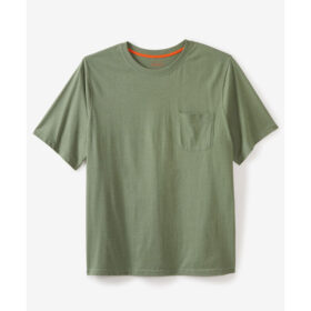 Heather Moss Big & Tall Size Pocket Crewneck T-Shirt PSM-8244