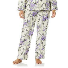 Random Color Graphic Plus Size Flannel Pajama PSW-8216