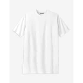 White Big & Tall Size Crewneck T-Shirt PSM-8245