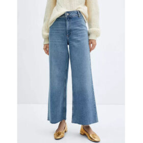 Medium Blue Catherin Culotte High Rise Jeans PSW-8383