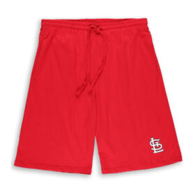 Red Cotton Jersey Big Size Shorts PSM-8403