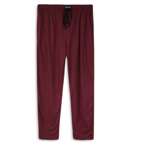 Rich Burgundy UrbanEase Plus Jersey Trousers With Zip Pockets PSM-8387