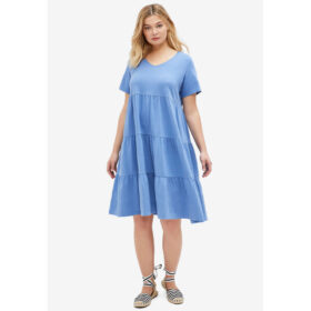 Blue Sky Tiered Tee Dress PSW-8483