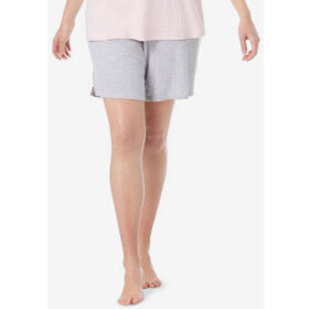 Heather Grey Print Pajama Shorts PSW-8496
